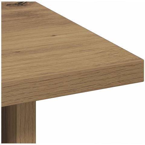 Comodino con cassetto 2 pcs Rovere artigianale 41 x 40 x 45 cm - Foto 9