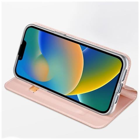 Skin Pro Custodia Con Coperchio Pieghevole Per Iphone 14 Plus, Blu - Foto 1