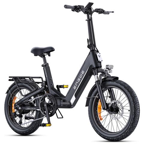 L20 3.0 Boost Bicicletta elettrica pieghevole 250W, sensore di coppia, batteria rimovibile 48V 13,5Ah 648Wh, freni a disco idraulici, sospensione completa, pneumatici grassi 20x3'', con App Bluetooth, Nero - Foto 1