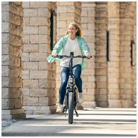 L20 3.0 Boost Bicicletta elettrica pieghevole 250W, sensore di coppia, batteria rimovibile 48V 13,5Ah 648Wh, freni a disco idraulici, sospensione completa, pneumatici grassi 20x3'', con App Bluetooth, Nero - Foto 10