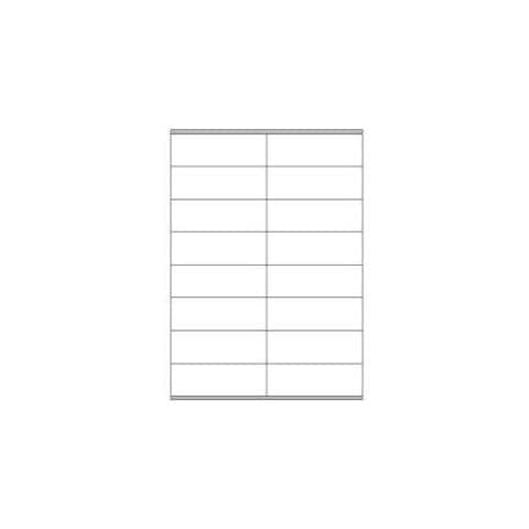 Etichette Autoadesive Con Margini per Copiatrici Bianco A4 105 x 36 mm Opaca LP4MS-10536 - Foto 1