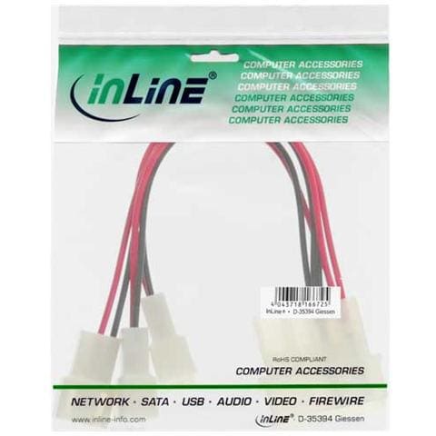 cavo riduttore tensione alimentazione ventole da 12v a 3x 5v, supporta 3 ventole - Foto 2