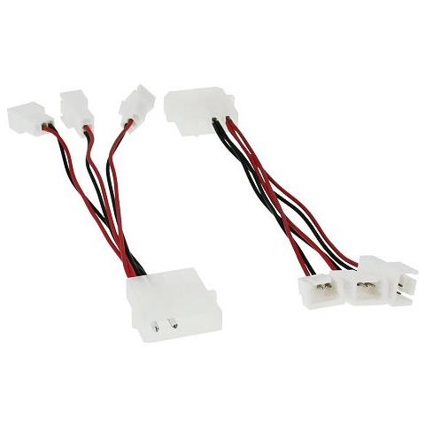 cavo riduttore tensione alimentazione ventole da 12v a 3x 5v, supporta 3 ventole - Foto 3