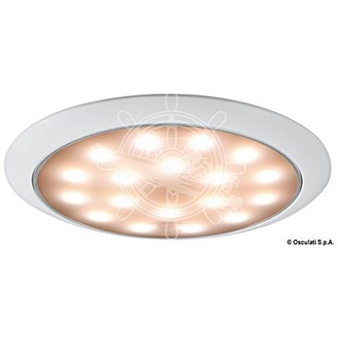 Plafoniera LED senza incasso Day / Night bianca / inox - Foto 1