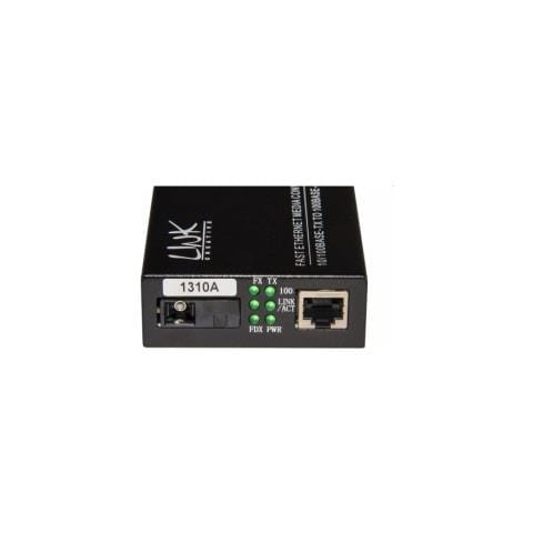 Coppia Media Converter 10/100base-t A 100base-fx Singlemode Wdm Singola Fibra Bidirezionale 1310/1550nm - Foto 1