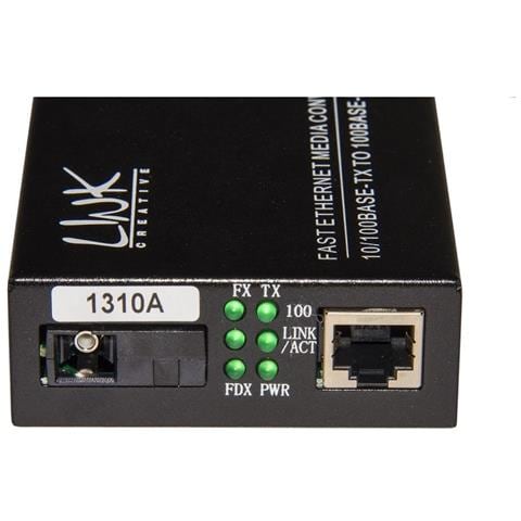 Coppia Media Converter 10/100base-t A 100base-fx Singlemode Wdm Singola Fibra Bidirezionale 1310/1550nm - Foto 2
