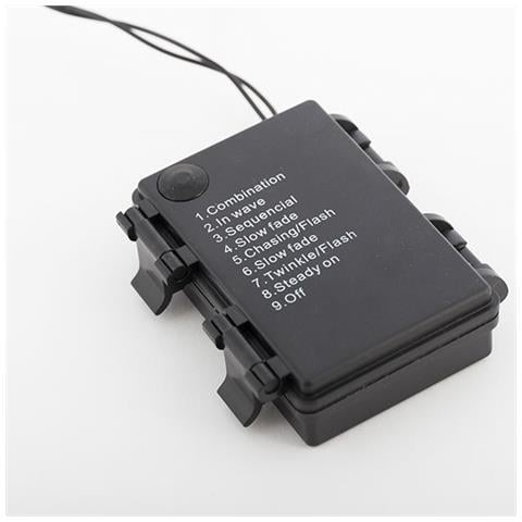Luci Di Natale 96 Led Colore Multicolor A Batteria Con Timer 8 Giochi Di Luce - Foto 2