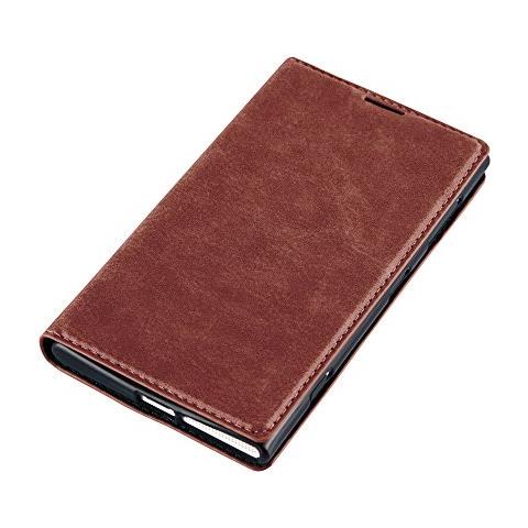 Custodia Compatibile Con Nokia Lumia 1020 In Marrone Cappuccino - Coperchio Protettiva Con Chiusura Magnetica, Funzione Stand E Tasca Per Le Carte - Foto 2