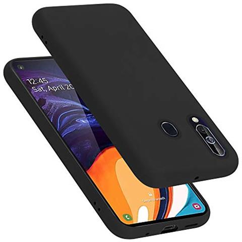 Custodia Compatibile Con Samsung Galaxy A60 / M40 In Liquid Nero - Coperchio Protettivo In Silicone Tpu Flessibile - Foto 1