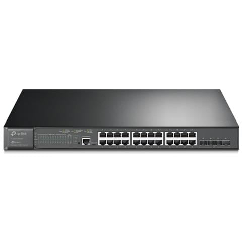 Switch Gestito JetStream 24 Porte Gigabit e 4 porte 10GE SFP+ L2+ / PoE+ Colore Nero - Foto 1