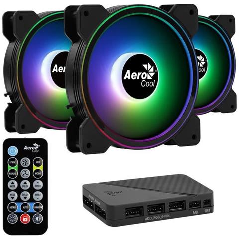 Saturn 12f Argb Pro (confezione Da 3) - Ventola Argb Da 120 Mm Per Scatola - Foto 1