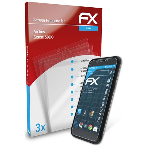 Archos 2x Pellicola per Archos Sense 50 DC Protettiva Protezione Antiriflesso dipos 