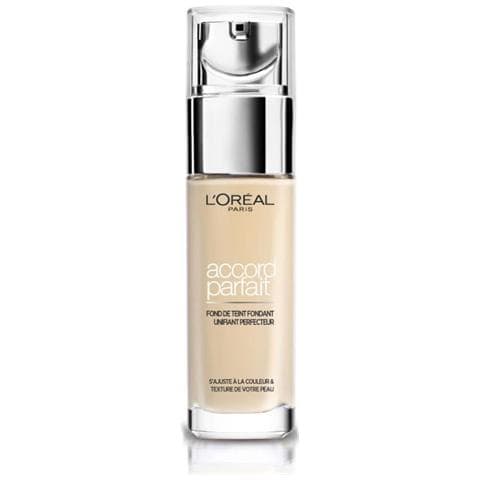 L’Oréal Paris L'Oréal Paris Make-Up Designer Accord Parfait N1.5, Liquido, Flacone a pompa, Cafe skin, Pelle normale, Naturale, G926543: AQUA / WATER, DIMETHICONE, ISODODECANE, CYCLOHEXASILOXANE, GLYCERIN, PEG-10 DIMETHICONE, ME - Foto 1