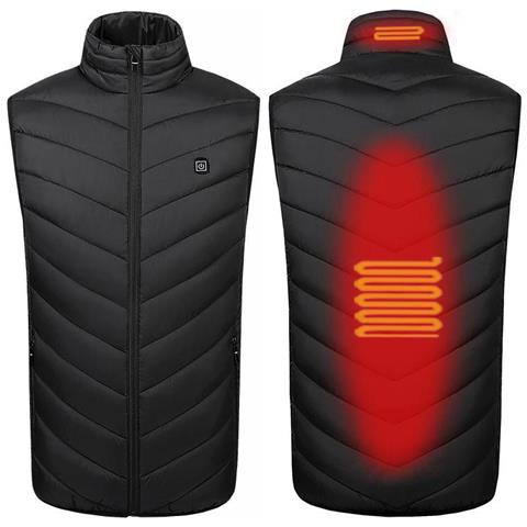 Gilet Riscaldato Con Più Zone Di Riscaldamento - Nero  S - Foto 1