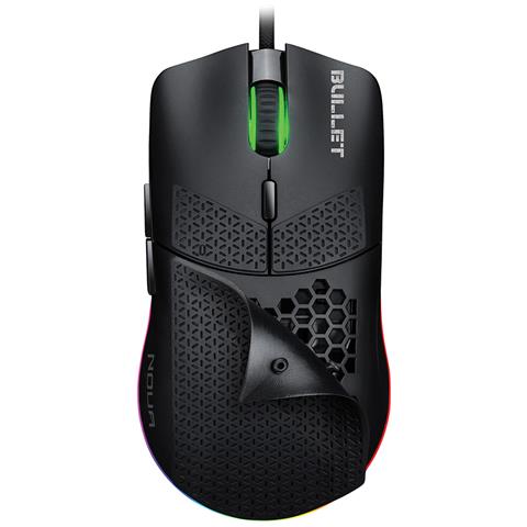Mouse Gaming Ottico Usb Bullet RGB Pixart 3360 7 Tasti Programmabili 12000DPI Regolabili (24000 Soft.) con Skin in Silicone - Foto 1