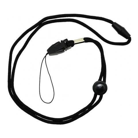 Collana Cronometro 46 Cm In Tessuto Nero - Foto 1