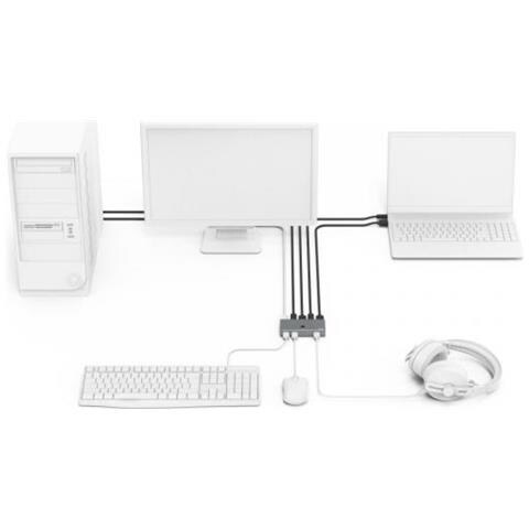 00200135 Switch Per Keyboard-video-mouse (kvm) Metallico - Foto 3