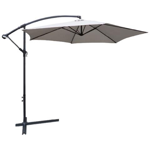 Collioure Parasole Tondo A Sbalzo Diametro 3m - Grigio - 14-700765 - Foto 1