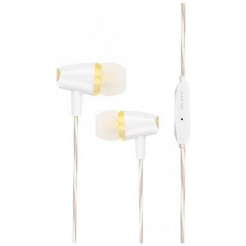 Auricolare Originale Stereo In-ear Wm-p6 Jack 3,5mm Gold Per Galaxy Android Iphone - Foto 1