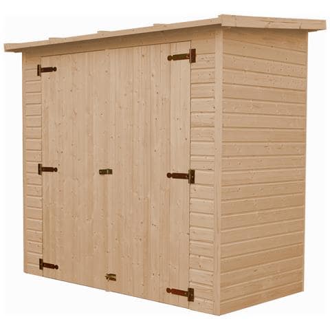 M348 Casetta Da Giardino In Legno Da Esterno - Casetta In Pino / Abete - H194x 223 X 123 Cm / 2,1 M2 - Foto 2