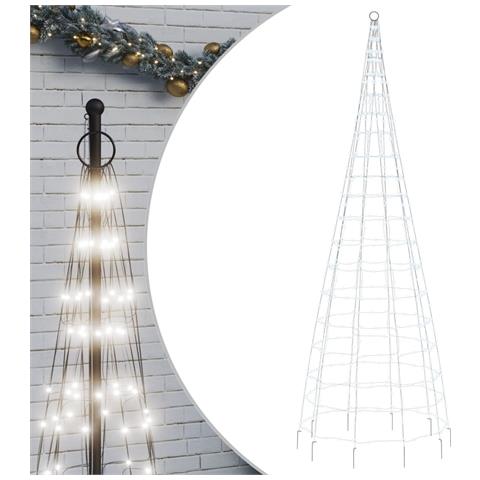 Luce Albero di Natale su Pennone 550LED Bianco Freddo 300cm - Foto 1