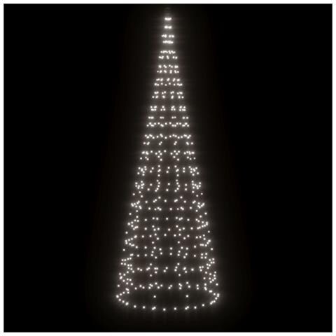 Luce Albero di Natale su Pennone 550LED Bianco Freddo 300cm - Foto 2
