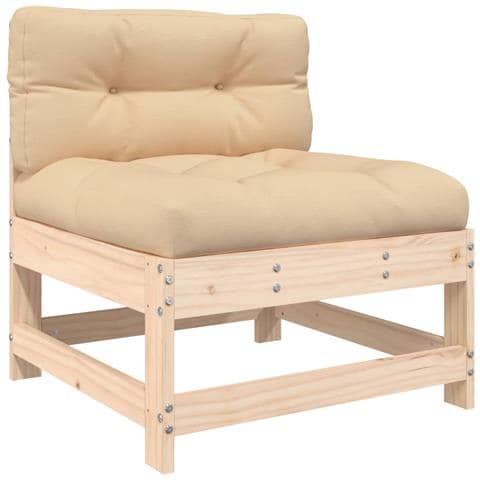 Set Divani da Giardino 10 pz con Cuscini in Legno Massello - Foto 8