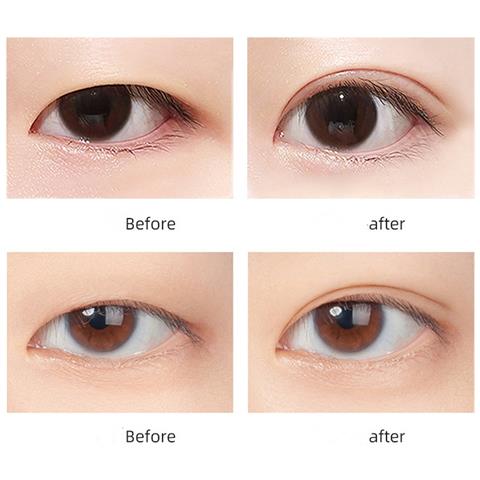 Strisce Di Nastro Invisibile Per Doppia Palpebra - Adesivi Per Sollevamento Palpebra Naturale (40 Pezzi) Beige - Foto 3