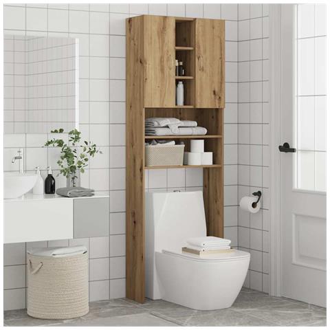 Mobile per Lavatrice Rovere Artigianale 64x25,5x190 cm - Foto 2