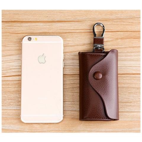 Portachiavi Per Auto In Pelle Multifunzione Brown - Foto 2