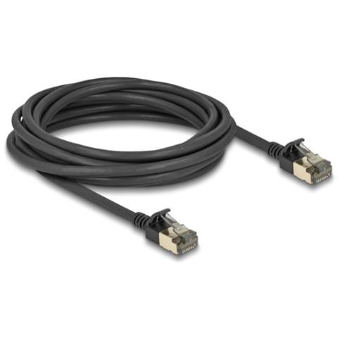 Cavo di rete RJ45 Cat. 8.1 F /FTP Slim Pro 5 m nero - Foto 1