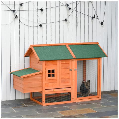 Pollaio in Legno Prefabbricato con Nido per la Cova e Casetta con Vassoio Estraibile - Foto 6