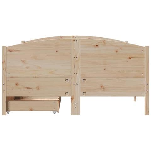 Letto senza Materasso 120x200 cm in Legno Massello di Pino - Foto 2