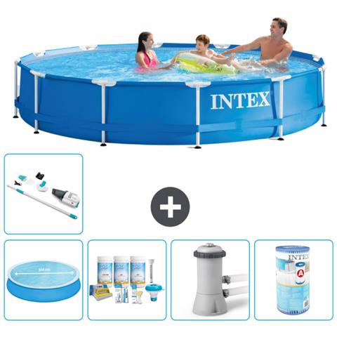 Piscina Fuori Terra - In Giro - 366x76 Cm - Blu - Include Accessori Coordinati A1557 - Foto 1