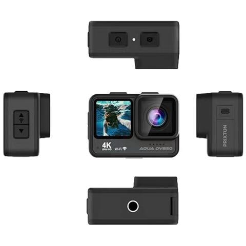 Action Cam Aqua DV850 WiFi, App Mobile, Doppio Schermo LCD IPS, Risoluzione 4K e 24MP, Stabilizzatore d'immagine EIS, Impermeabile, Autonomia 90 minuti, Scheda SD fino a 128 GB - Foto 6