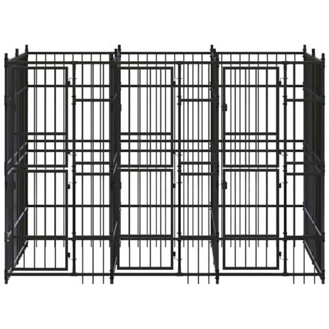 Gabbia Per Cani Da Esterno In Acciaio 5,53 M² - Foto 1