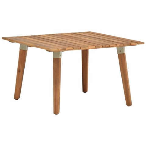 Tavolino Da Caffè Per Giardino 60x60x36 Cm Legno Di Acacia - Foto 2
