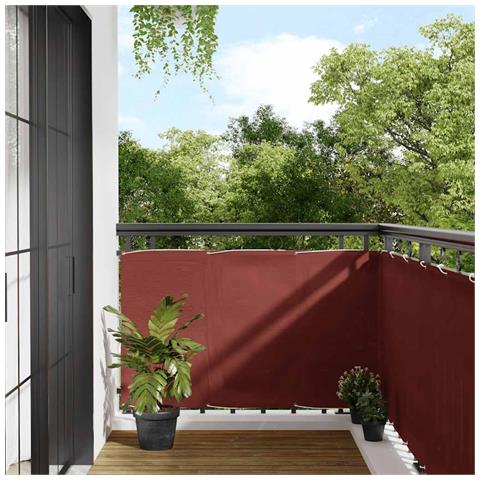 Paravento Balcone Terracotta 90x1000 cm 100% Poliestere Oxford - Foto 2