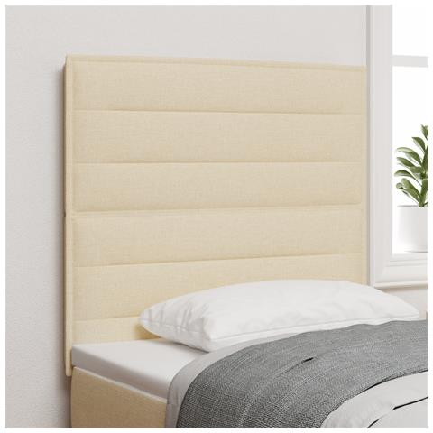 Testiera Design Linee Panna 90 cm Tessuto - Foto 2