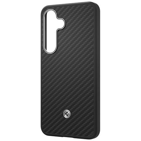 Enzo Aramid custodia per cellulare 17 cm (6.7") Cover Nero, Argento - Foto 2