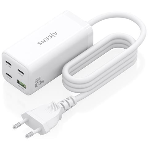ASCH-100W4P053-W Caricabatterie per dispositivi mobili Universale Bianco AC Ricarica rapida Interno - Foto 2