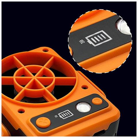 Ventilatore Portatile Da Cintura - Batteria 5000mah, 8000rpm, Display Led - Foto 2