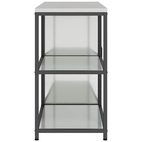 Set di Stoccaggio per Cucina 2 pcs Argento 150 x 50 x 92 cm - Foto 9