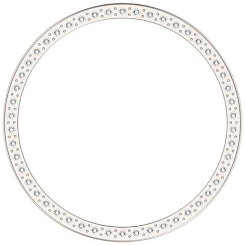 Custodia In Pc Con Diamanti Compatibile Con Huawei Watch Gt6 41mm - Cover Protettiva Traforata Argento - Foto 1