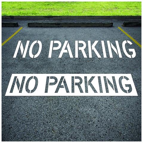 Stencil Riutilizzabile In Silicone ""divieto Di Sosta"" Per La Segnaletica Di Parcheggi - Foto 2