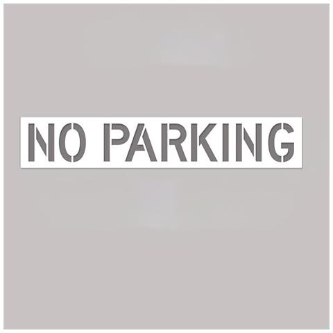Stencil Riutilizzabile In Silicone ""divieto Di Sosta"" Per La Segnaletica Di Parcheggi - Foto 1
