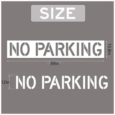 Stencil Riutilizzabile In Silicone ""divieto Di Sosta"" Per La Segnaletica Di Parcheggi - Foto 5