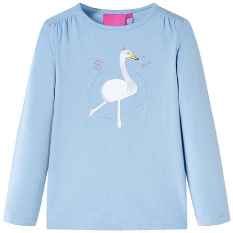 Maglietta per Bambini a Maniche Lunghe Blu Chiaro 104 - Foto 1