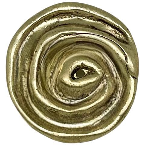 Spilla Vintage Di Design In Ottone Placcato Oro - Foto 1