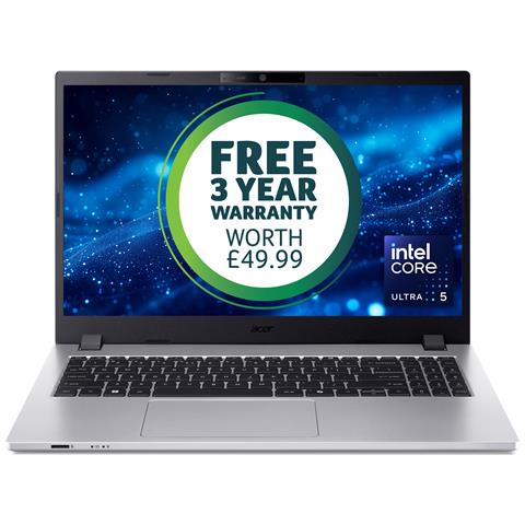 TravelMate P2 TMP215-75 U5-125H 16GB 512GB W11P Intel Core Ultra 5 Computer portatile 39,6 cm (15.6") Full HD DDR5-SDRAM SSD Wi-Fi 6E (802.11ax) Windows 11 Pro Argento - Foto 1